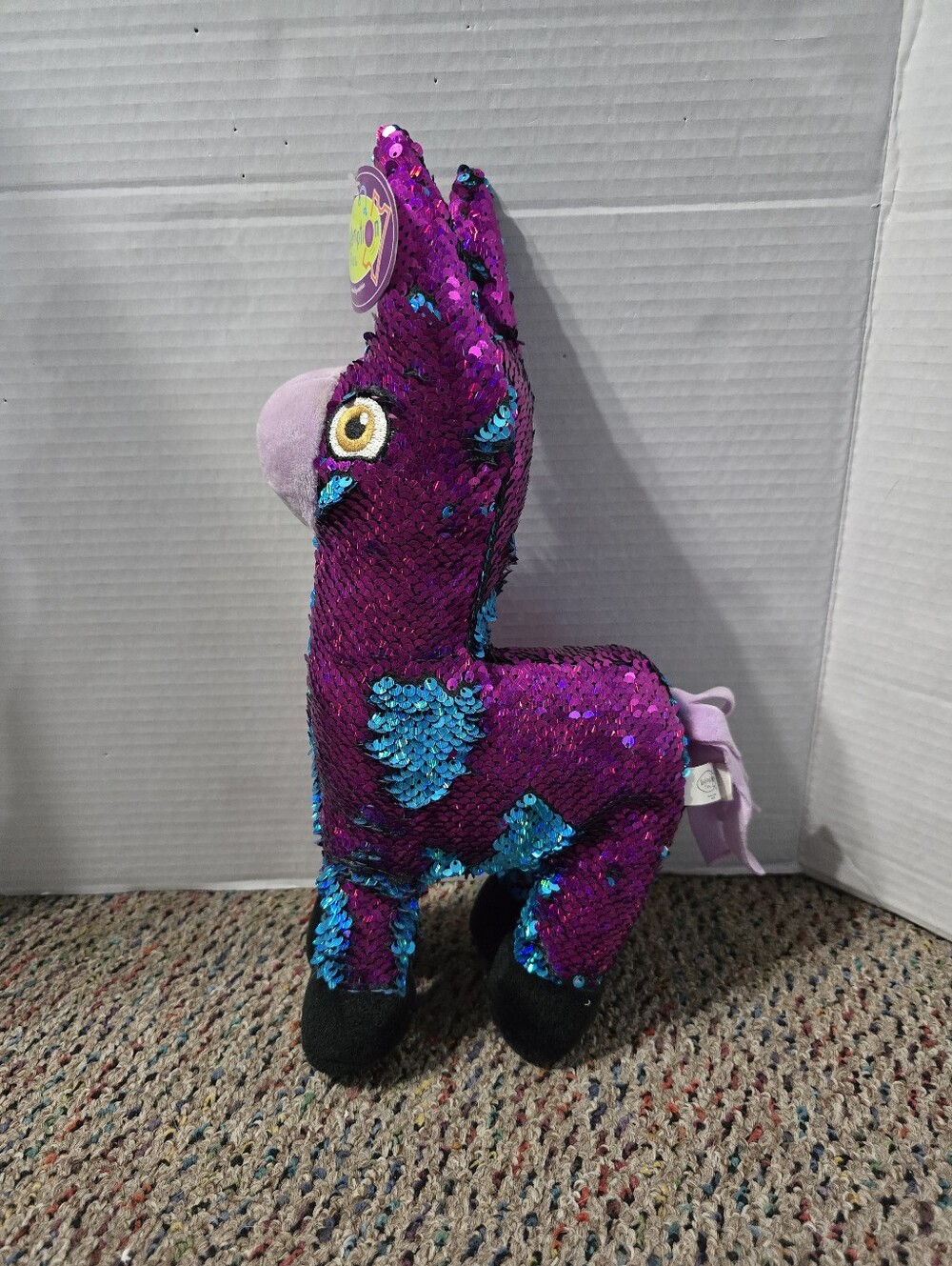 NWT Redemption Plus 13" Fort Nite Video Game Sequin Llama Plush Stuffed Animal
